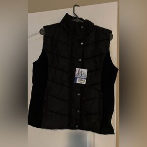 Elegant Black Quilted Vest